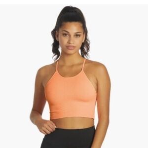 Free People Peach Happiness Runs Crop Tank